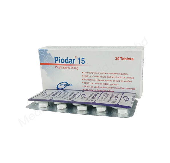 Piodar- Родовое пиоглитазон- Incepta Pharma