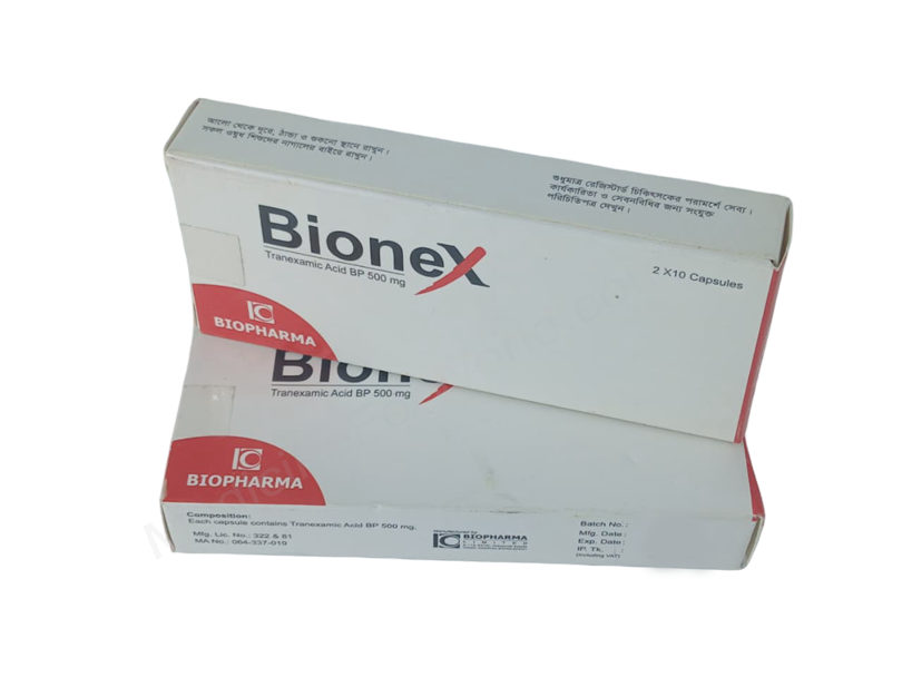 Bionex- Generic Tranexamic Acid- Biopharma Limited