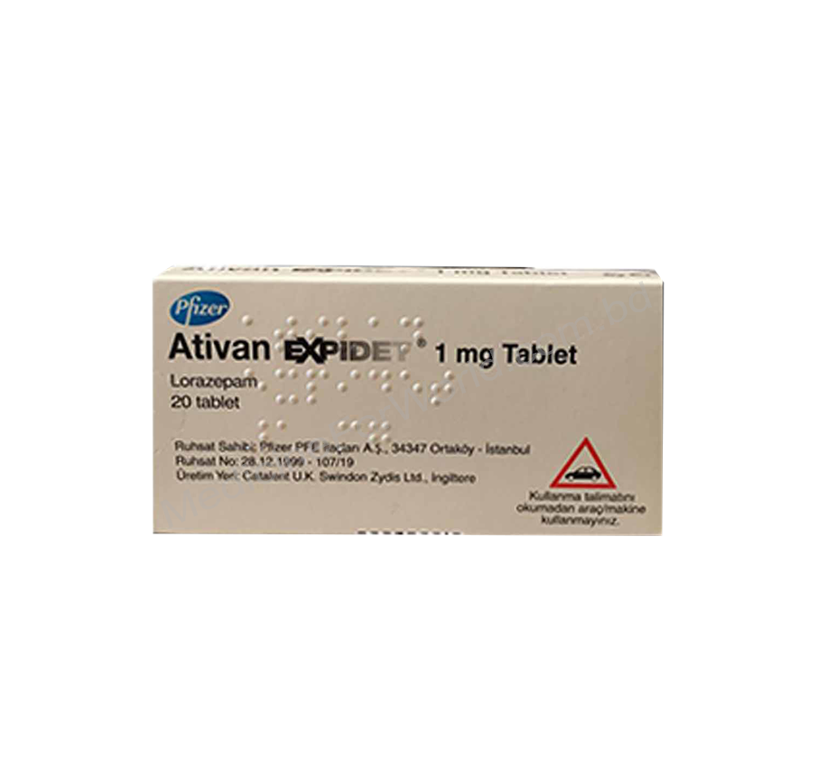 купить Ativan Expidet 1мг/ 2.5мг онлайн- Родовое Лоразепам- Pfizer Pharma