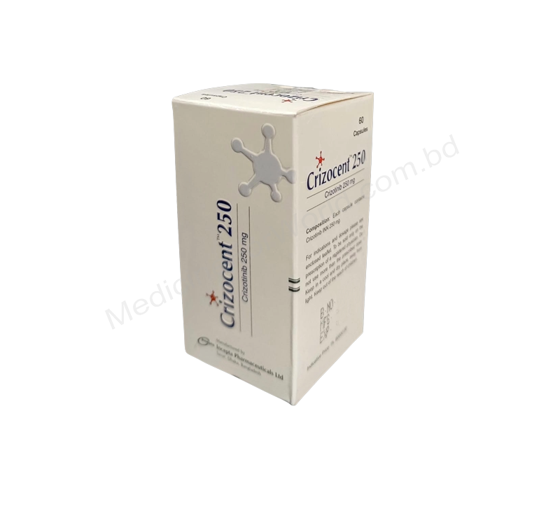 Buy Crizocent 250mg online- Generic Crizotinib- Incepta Pharma