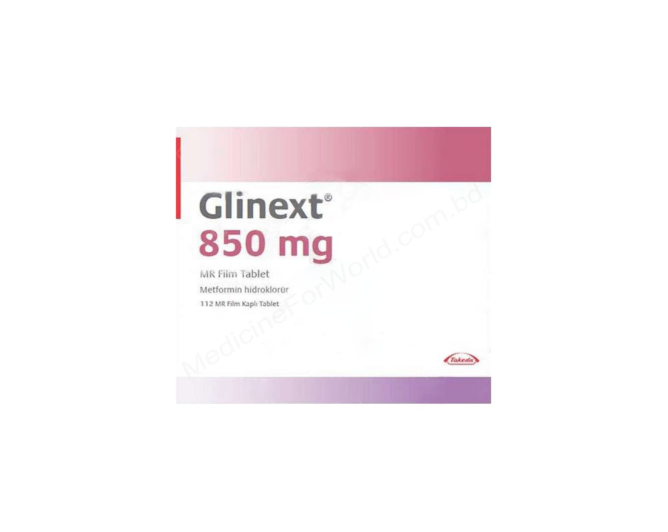 GLINEXT MR- Родовое METFORMIN HYDROCHLORIDE- Takeda Pharma