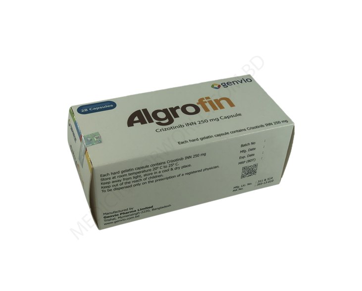 Альгрофин- Родовое Кризотиниб- Genvio Pharma