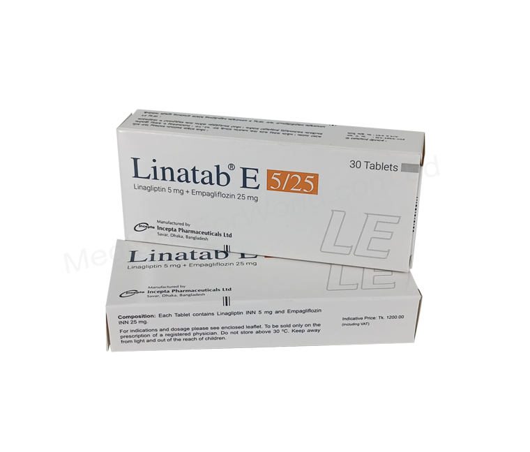 Linatab E- Родовое Линаглиптин + эмпаглифлозин- Incepta Pharma