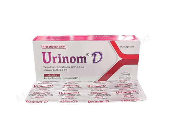 Urinom D- Родовое Tamsulosin Hydrochloride + Dutasteride- Opsonin Pharma