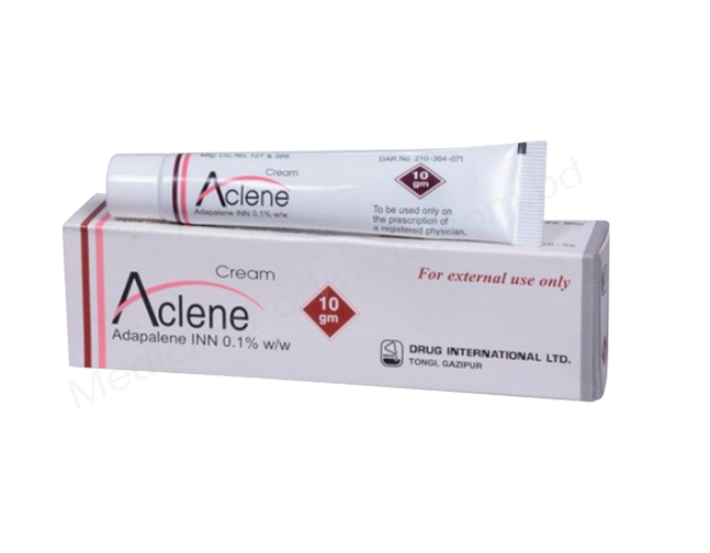 Aclene cream- Generic Adapalene- Drug International Pharma