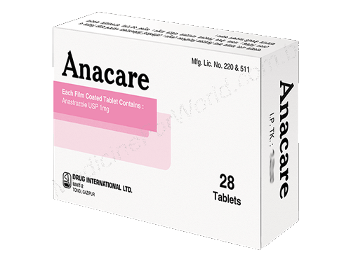 Anacare- Generic Anastrozole- Drug International Pharma